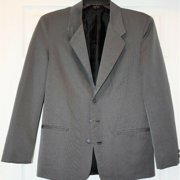 Public Notices Other - Public Notices Gray Striped Suit Jacket Size 16R